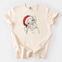Small Ivory - Boxer Santa Dog Breed Comfort Colors T-shirts - 40+ Dog Breeds