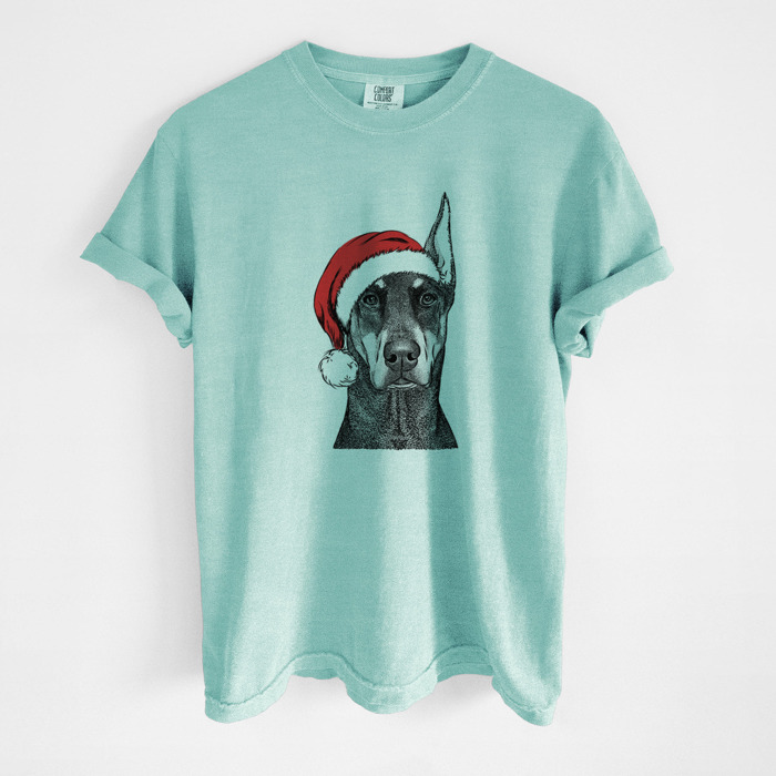 Santa Dog Breed Comfort Colors T-shirts - 40+ Dog Breeds