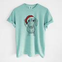 Small Chalky Mint - Dachshund Santa Dog Breed Comfort Colors T-shirts - 40+ Dog Breeds