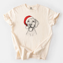 XL Ivory - Vizsla Santa Dog Breed Comfort Colors T-shirts - 40+ Dog Breeds