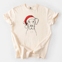 Medium Ivory - Great Dane Santa Dog Breed Comfort Colors T-shirts - 40+ Dog Breeds