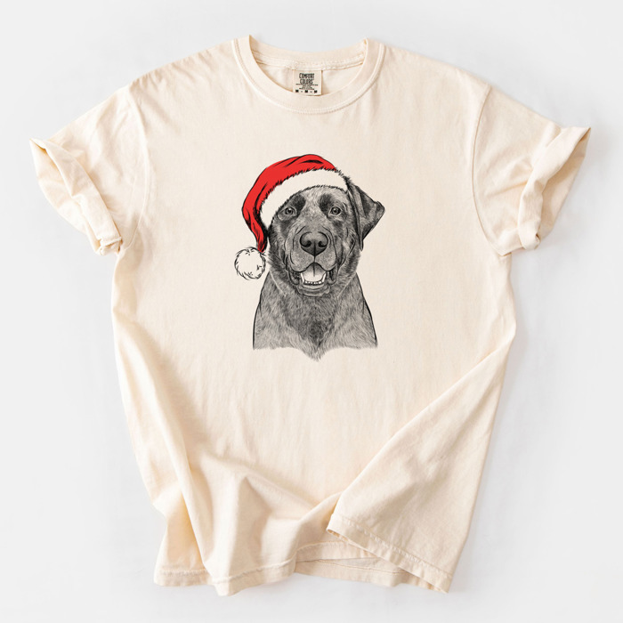 Santa Dog Breed Comfort Colors T-shirts - 40+ Dog Breeds