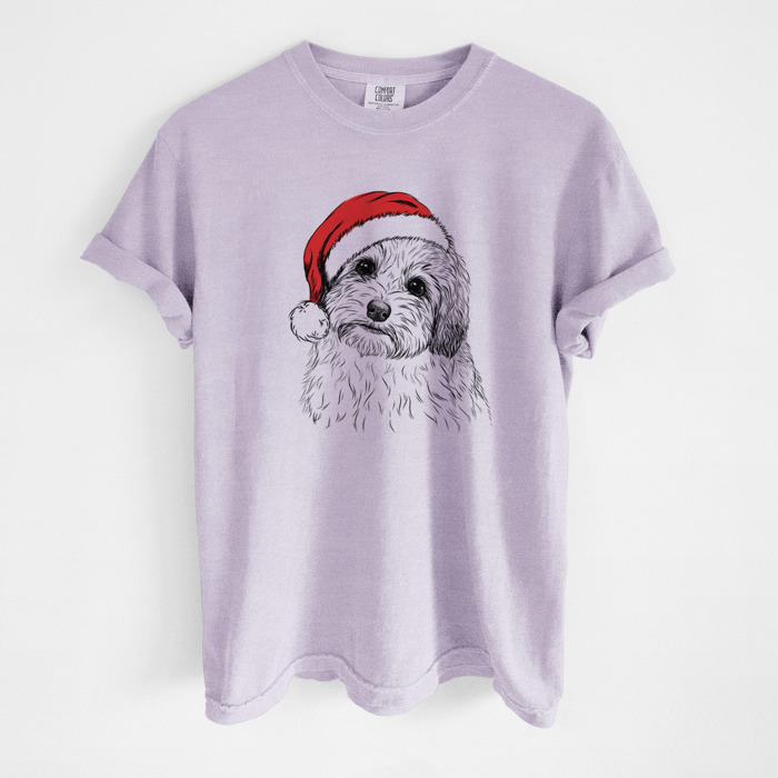 Santa Dog Breed Comfort Colors T-shirts - 40+ Dog Breeds