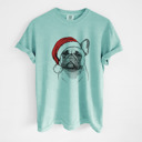 Large Chalky Mint - French Bulldog 1 Santa Dog Breed Comfort Colors T-shirts - 40+ Dog Breeds