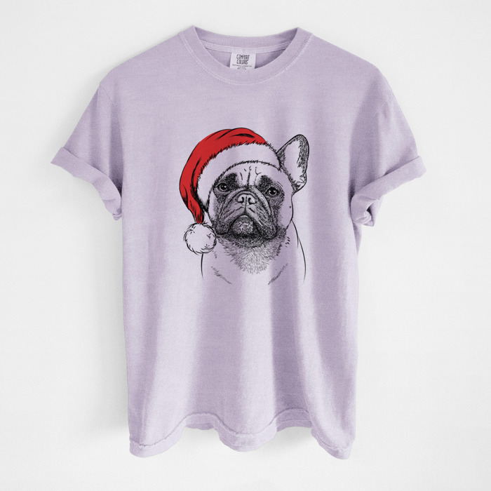 Santa Dog Breed Comfort Colors T-shirts - 40+ Dog Breeds