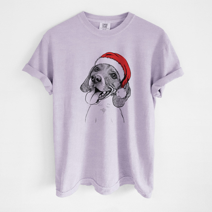 Santa Dog Breed Comfort Colors T-shirts - 40+ Dog Breeds