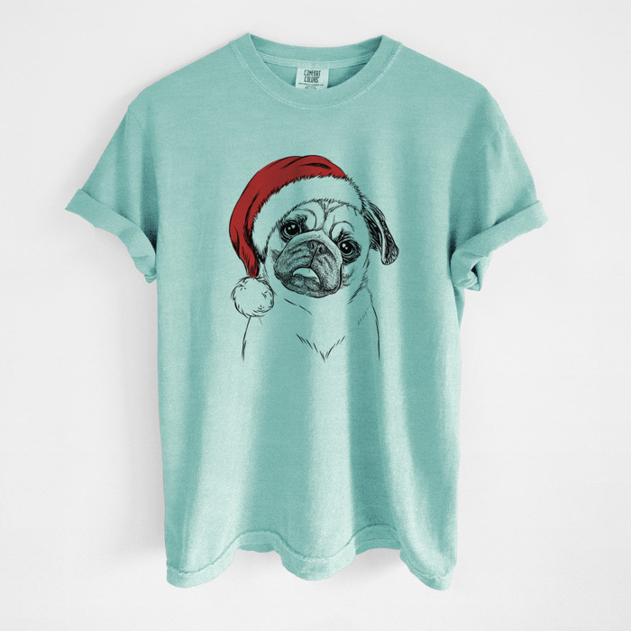 Santa Dog Breed Comfort Colors T-shirts - 40+ Dog Breeds