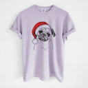 Medium Orchid - Pug Santa Dog Breed Comfort Colors T-shirts - 40+ Dog Breeds