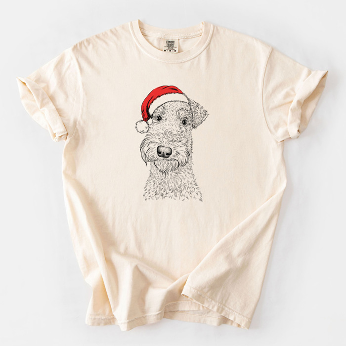 Santa Dog Breed Comfort Colors T-shirts - 40+ Dog Breeds