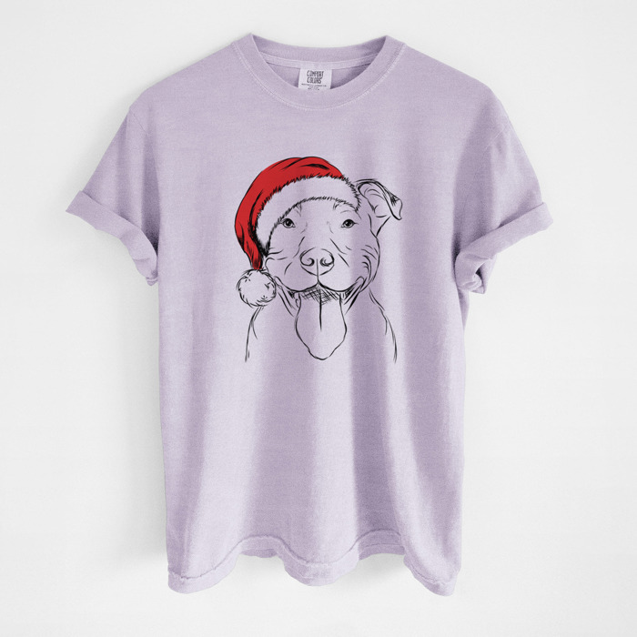 Santa Dog Breed Comfort Colors T-shirts - 40+ Dog Breeds
