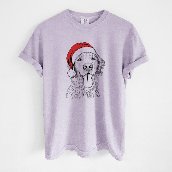 Santa Dog Breed Comfort Colors T-shirts - 40+ Dog Breeds