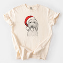XXL Ivory - Goldendoodle Santa Dog Breed Comfort Colors T-shirts - 40+ Dog Breeds