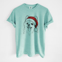 XXL Chalky Mint - Pomeranian Santa Dog Breed Comfort Colors T-shirts - 40+ Dog Breeds