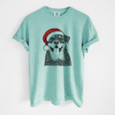 Large Chalky Mint - Rottweiler Santa Dog Breed Comfort Colors T-shirts - 40+ Dog Breeds