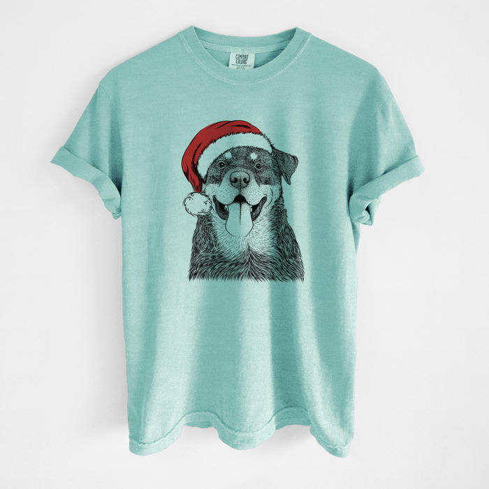 Santa Dog Breed Comfort Colors T-shirts - 40+ Dog Breeds