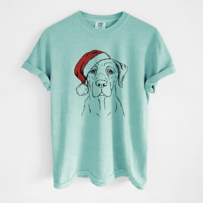 Santa Dog Breed Comfort Colors T-shirts - 40+ Dog Breeds