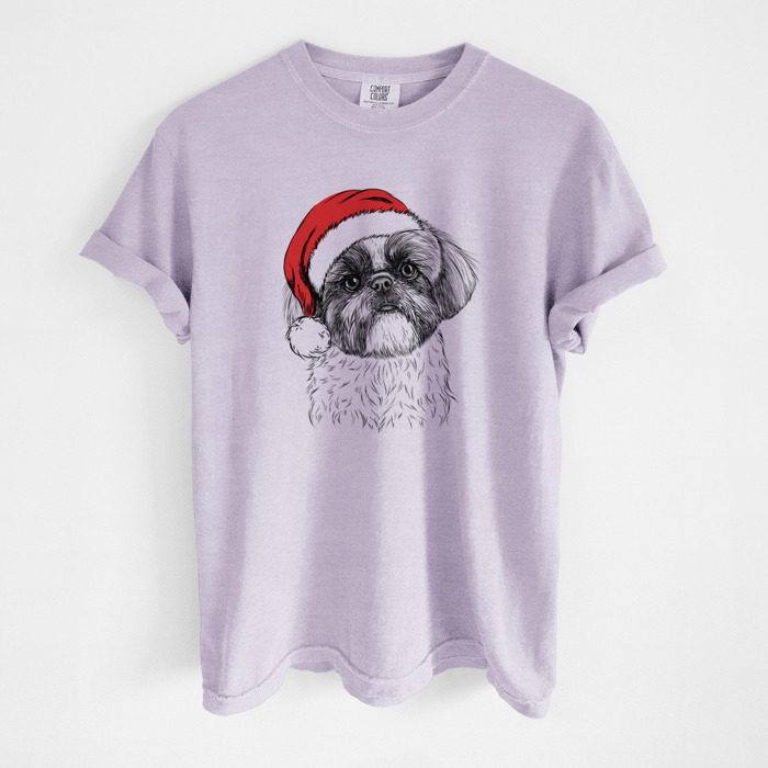 Santa Dog Breed Comfort Colors T-shirts - 40+ Dog Breeds