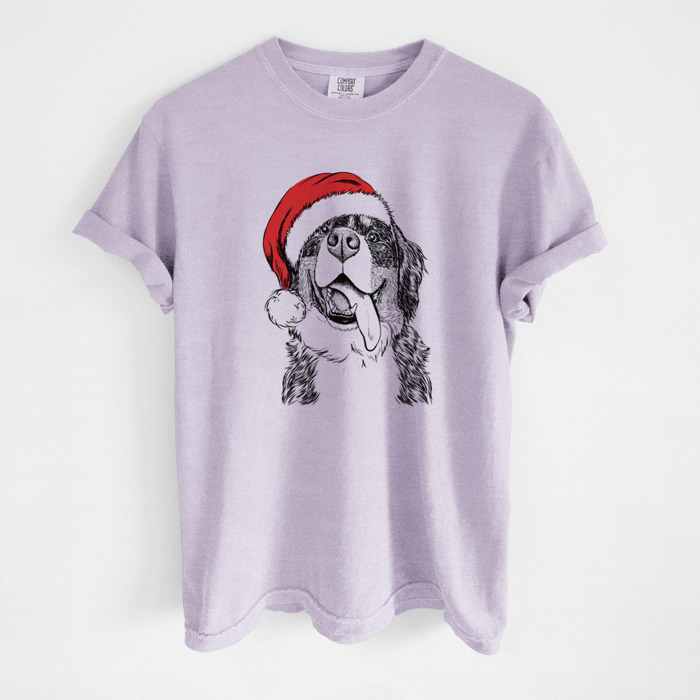 Santa Dog Breed Comfort Colors T-shirts - 40+ Dog Breeds
