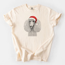XL Ivory - Poodle Santa Dog Breed Comfort Colors T-shirts - 40+ Dog Breeds
