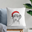 Aussiedoodle Santa Hat Dog Breed Throw Pillow Cover - 40+ Dog Breeds