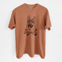 Medium Yam - German Shepherd Detailed Hand Drawn Thankful Dog Breed Comfort Colors T-shirts - 25+ Dog Breeds