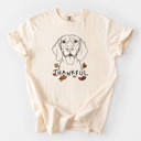 Small Ivory - Beagle Detailed Hand Drawn Thankful Dog Breed Comfort Colors T-shirts - 25+ Dog Breeds