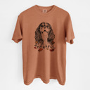 Large Yam - Cavalier King Charles Detailed Hand Drawn Thankful Dog Breed Comfort Colors T-shirts - 25+ Dog Breeds