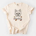 XL Ivory - Yorkie Detailed Hand Drawn Thankful Dog Breed Comfort Colors T-shirts - 25+ Dog Breeds