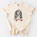 Medium Ivory - English Springer Spaniel Detailed Hand Drawn Thankful Dog Breed Comfort Colors T-shirts - 25+ Dog Breeds