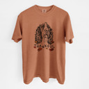 Small Ivory - English Springer Spaniel Detailed Hand Drawn Thankful Dog Breed Comfort Colors T-shirts - 25+ Dog Breeds