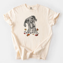 Medium Ivory - Great Dane Detailed Hand Drawn Thankful Dog Breed Comfort Colors T-shirts - 25+ Dog Breeds