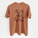 XXL Ivory - Pitbull 2 Detailed Hand Drawn Thankful Dog Breed Comfort Colors T-shirts - 25+ Dog Breeds