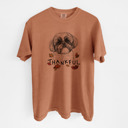 Large Yam - Shih Tzu Detailed Hand Drawn Thankful Dog Breed Comfort Colors T-shirts - 25+ Dog Breeds