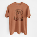 Small Ivory - Maltese Detailed Hand Drawn Thankful Dog Breed Comfort Colors T-shirts - 25+ Dog Breeds