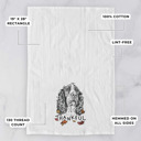 English Springer Spaniel Thankful  Autumn Detailed Hand-Drawn Dog  Breed Tea Towel - 25+ Breeds