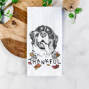 Bernese Mountain Dog Thankful  Autumn Detailed Hand-Drawn Dog  Breed Tea Towel - 25+ Breeds