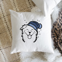 Australian Shepherd Beanie Winter Dog Breed Throw Pillow Cover -50+ Breeds