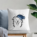 Australian Shepherd Beanie Winter Dog Breed Throw Pillow Cover -50+ Breeds