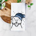 American Staffordshire Winter Beanie Dog  Breed Tea Towel - 50+ Breeds