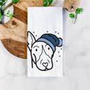 Bull Terrier Winter Beanie Dog  Breed Tea Towel - 50+ Breeds