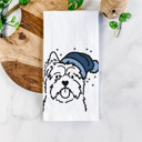 Cairn Terrier Winter Beanie Dog  Breed Tea Towel - 50+ Breeds