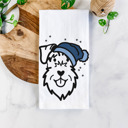 Schnauzer Winter Beanie Dog  Breed Tea Towel - 50+ Breeds