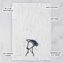Italian Greyhound Winter Beanie Dog  Breed Tea Towel - 50+ Breeds