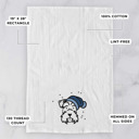 Mini Schnauzer Winter Beanie Dog  Breed Tea Towel - 50+ Breeds