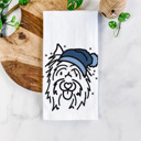 Silky Terrier Winter Beanie Dog  Breed Tea Towel - 50+ Breeds