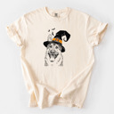 XL Ivory - German Shepherd Halloween Witch Dog Comfort Colors T-shirts - 25+ Dog Breeds