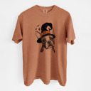 Large Yam - Boston Terrier Halloween Witch Dog Comfort Colors T-shirts - 25+ Dog Breeds