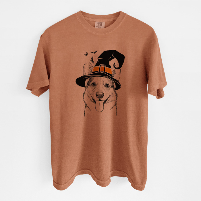 Halloween Witch Dog Comfort Colors T-shirts - 25+ Dog Breeds
