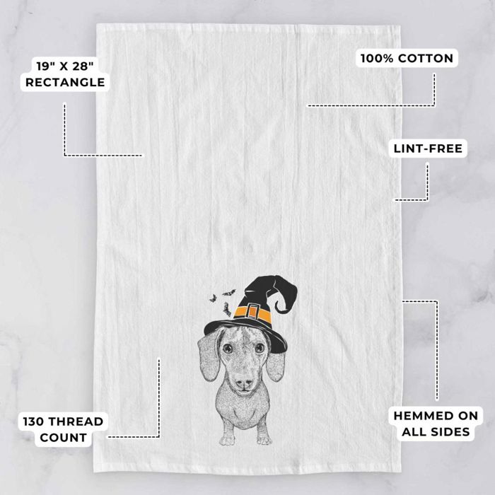 Halloween Dog Tea Towel - 25+ Breeds