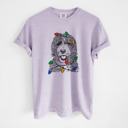 XXL Orchid - Bernedoodle Christmas Lights Dog Breed Comfort Colors T-shirts - 40+ Dog Breeds